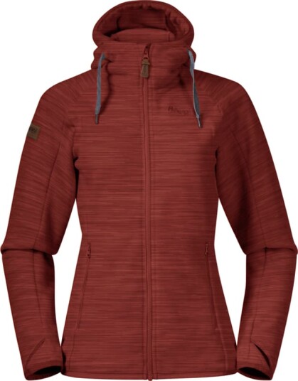 Bergans Women's Hareid Fleece Jacket R?d L Woman