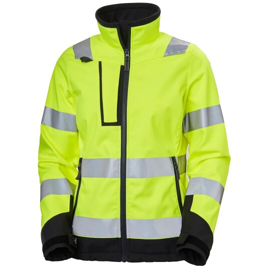 HH Workwear Workwear Helly Hansen Dame Luna Hi Vis Softshelljakke Gull XXL