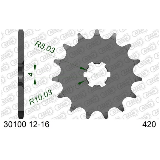 AFAM Framdrev 420 15T