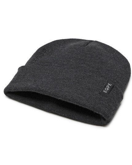 EQPE Åppås Foldable Beanie Deep Black Melange