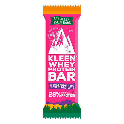 Kleen Whey Proteinbar Raspberry Cave 60g