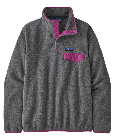 Patagonia W'S Lw Synch Snap-T P/o Nickel W/amaranth Pink Nickel w/Amaranth Pink female M