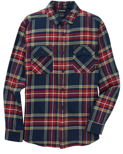 Burton Brighton Flannel M Dress Blue Classic Plaid (Storlek XL)