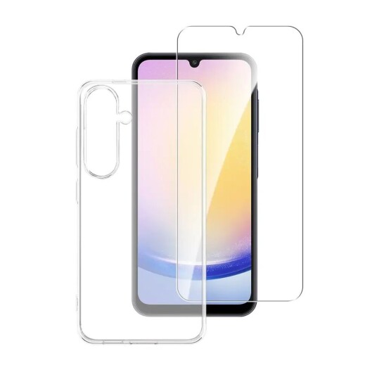 4smarts Samsung Galaxy A25 (5G) 4smarts Second Glass X-Pro 360° Protection Set (Deksel + Skjermbeskytter)