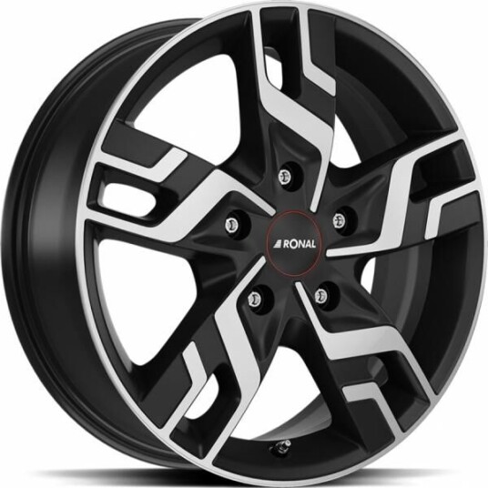 Ronal R64 Jet Black Matt Front Cut 7x17 5x114.3 ET45 B66.1