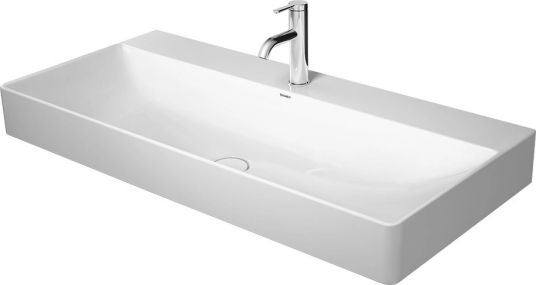 Duravit DuraSquare Toppmontert servant 1000x470 mm, 1 bl.hull, u/o.l, Hvit m/WG