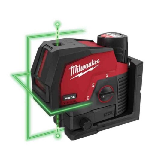 Milwaukee Krysslaser M12 CLLP-301C 12V, 1x3.0Ah, med koffert