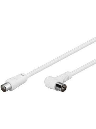 Pro Antenna cable White 2x90°  5m