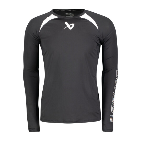 bauer S22 Bauer Performance Long Sleeve Top-Sr 23/24, treningstrøye senior M/175-180 BLACK