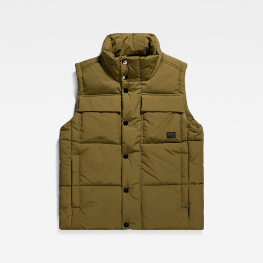 G-Star RAW Foundation Padded Vest - Green - Men M Green male