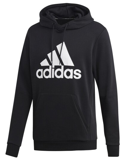 Adidas Must Haves Badge Of Sport Hoodie M Black/White ( Storlek L )