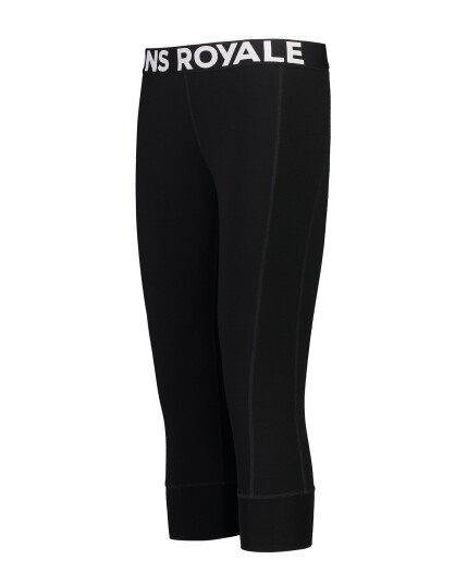 Mons Royale Cascade Merino Flex 200 3/4 Legging W Black (Storlek XS)