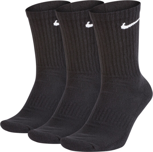 Nike Everyday Cushion Crew Socks 3-Par Black/White S