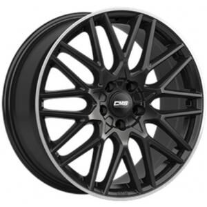 CMS C25 Gloss Black  Polished lip 7.5x18 5x112 ET47 B66.5