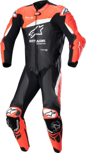 Alpinestars GP Plus V4 1-delt motorsykkel skinndrakt 50 Svart Hvit Rød