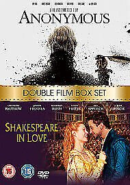 Anonymous/Shakespeare in Love DVD 2012 Rhys Ifans, Emmerich DIR cert 15 2 Englist Brand New