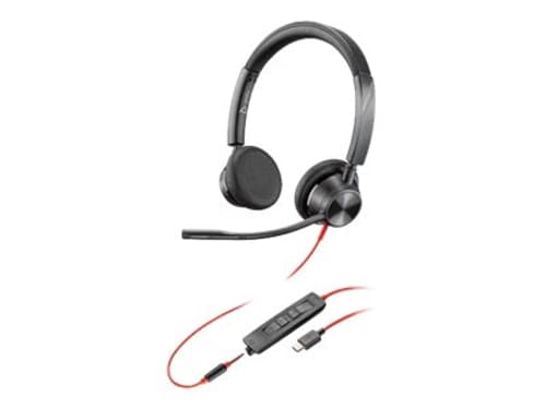 Poly Blackwire 3325 Hodesett 3,5 Mm Jakk, Usb-c Microsoft Teams Stereo Svart