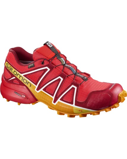 Salomon Speedcross 4 GTX Fiery Red/Red Dalhia/Bright Marigol (Storlek 9 UK)