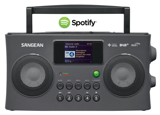 Sangean 12V & 230V Sangean WFR29C DAB+ Wifi Grå