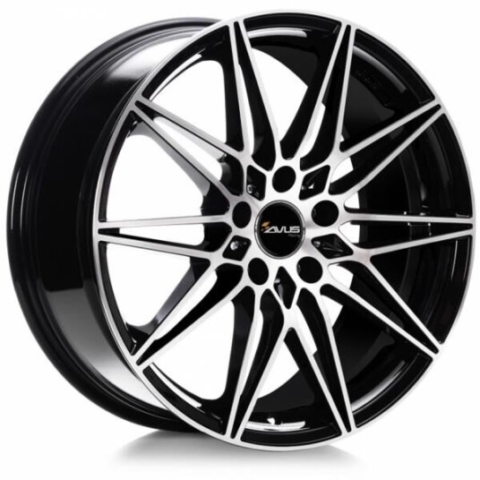 Avus Ac-Mb5 Black Polished 8x18 5x112 ET30 B66.7