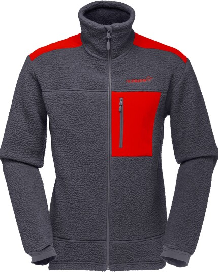 Norrøna Trollveggen Thermal Pro Jacket M Cool Black/Arednalin (Storlek S)