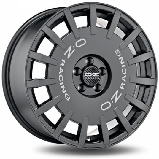 Oz Rally Racing Dark Graphite Silver Lettering 8.5x19 5x112 ET38 B75