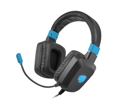 Fury Raptor Stereo Gaming Headset RGB - Svart/Blå