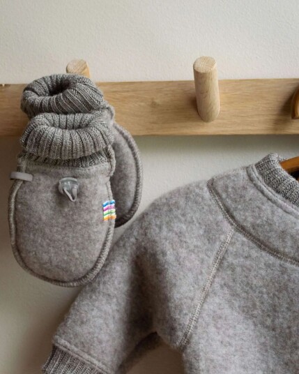 Joha   Ullvotter Baby - Ullfleece - 100% Merino - Sesam Mel.