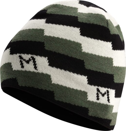 Aclima Lars Monsen Anárjohka Beanie OneSize, Jet Black/Nature/Olive Night