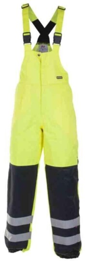 BS Dokka Vinterselebukse, HiVis kl.1 Unisex, Str. M, Sort/Gul