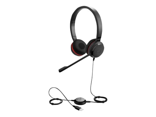 Jabra Evolve 30 Ii Ms Hodesett 3,5 Mm Jakk, Usb Skype For Business Stereo Svart