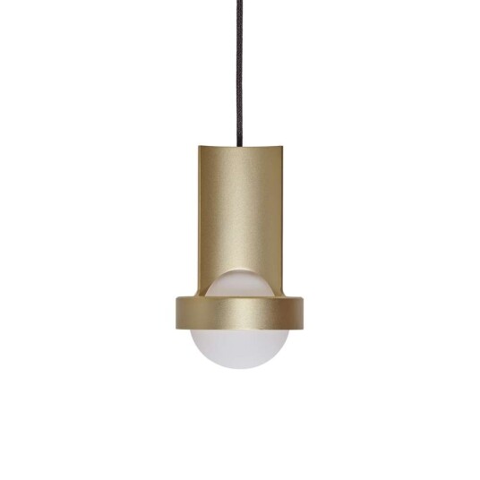 Tala Loop Single Taklampe Liten Gold with Sphere III