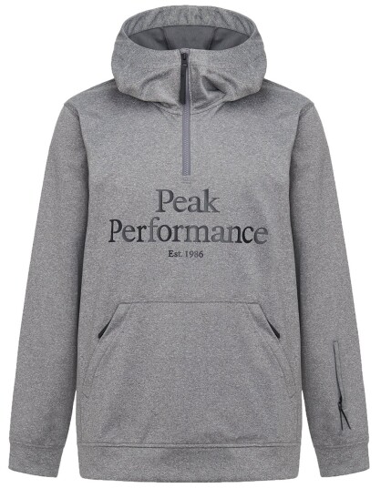 Peak Performance Original Ski S/S Hood M Grey Melange (Storlek L)