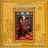 MediaTronixs Hugh Wilson : All Goodly Sports - The Complete Music of Henry 8 CD (1999) Pre-Owned