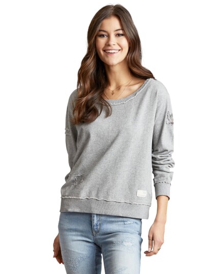 Odd Molly Honey Sweet Sweater W Light Grey Melange (Storlek XS)