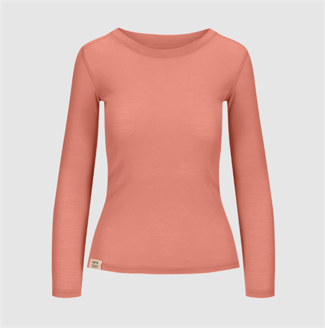 Tufte Womens Frost Long Sleeve Blooming Dahlia (#DF897C) Dame M