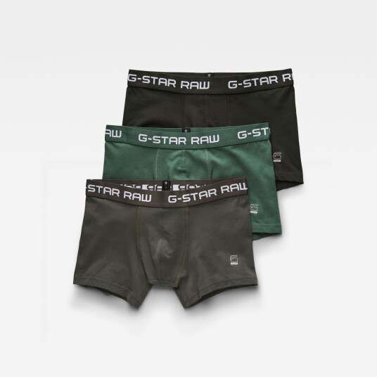 G-Star RAW Classic Trunks 3-Pack - Green - Men M Green male