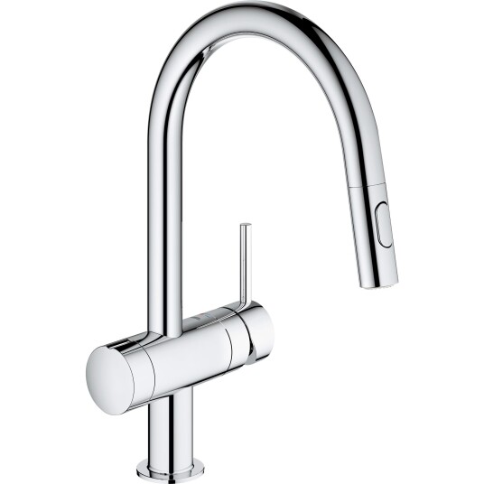 Grohe Minta blandebatteri med C-kran og ventil for oppvaskmaskin (krom)