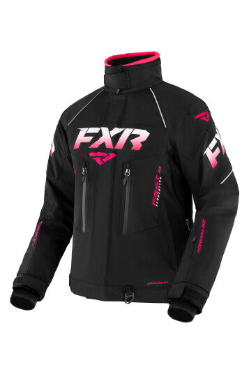 FXR Snøjakke  Adrenaline Dame Svart-Fuksia Fade