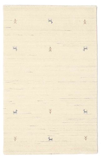 RugVista Ullteppe 100X160 Gabbeh Loom Two Lines Off White Lite Teppe