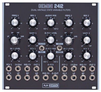 AJH Synth Gemini 2412 Dual SVF Svart