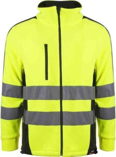 YOU Piteå Fleecejakke, Hivis kl.3 gul Mann, Str. XL, Gul