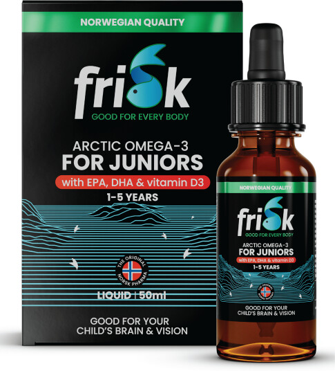 Frisk Arctic Omega-3 Dråper Junior, 50 ml