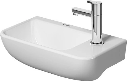 Duravit ME by Starck Vegghengt servant 400x220 mm, 1 bl.hull, u/o.l, Hvit m/WG