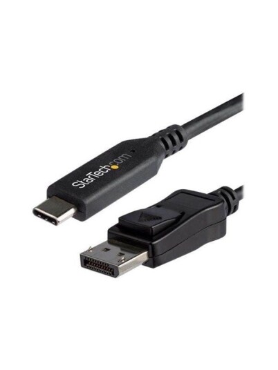 StarTech.com 3.3 ft. (1 m) - USB-C to DisplayPort Adapter Cable - 8K - HBR3 - external video adapter - black