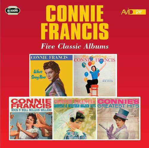 MediaTronixs Connie Francis : Five Classic Albums CD 2 discs (2020) Pre-Owned