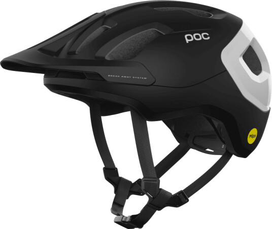 POC Axion Race Mips XS, Uranium Black Matt/Hydrogen White