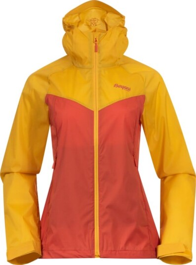 Bergans Women's Microlight Jacket S, Brick/Light Golden Yellow