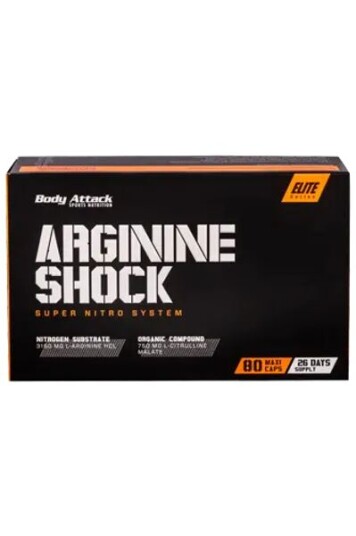 Body Attack Arginine Shock, 80 kapsler