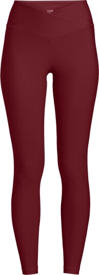 Casall Overlap High Waist Tights Evening rød 36